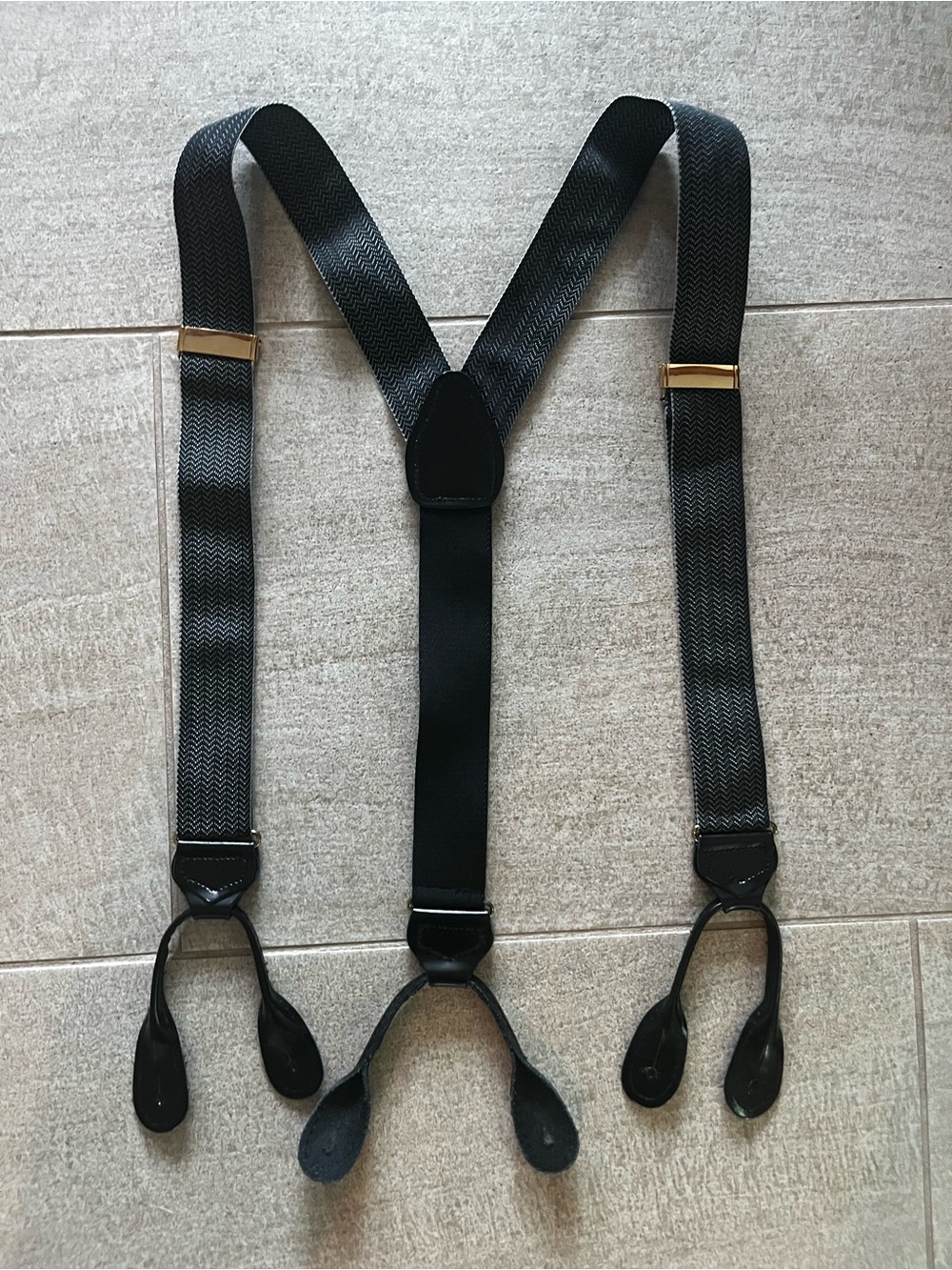 Classic Black Men's Braces Suspenders England